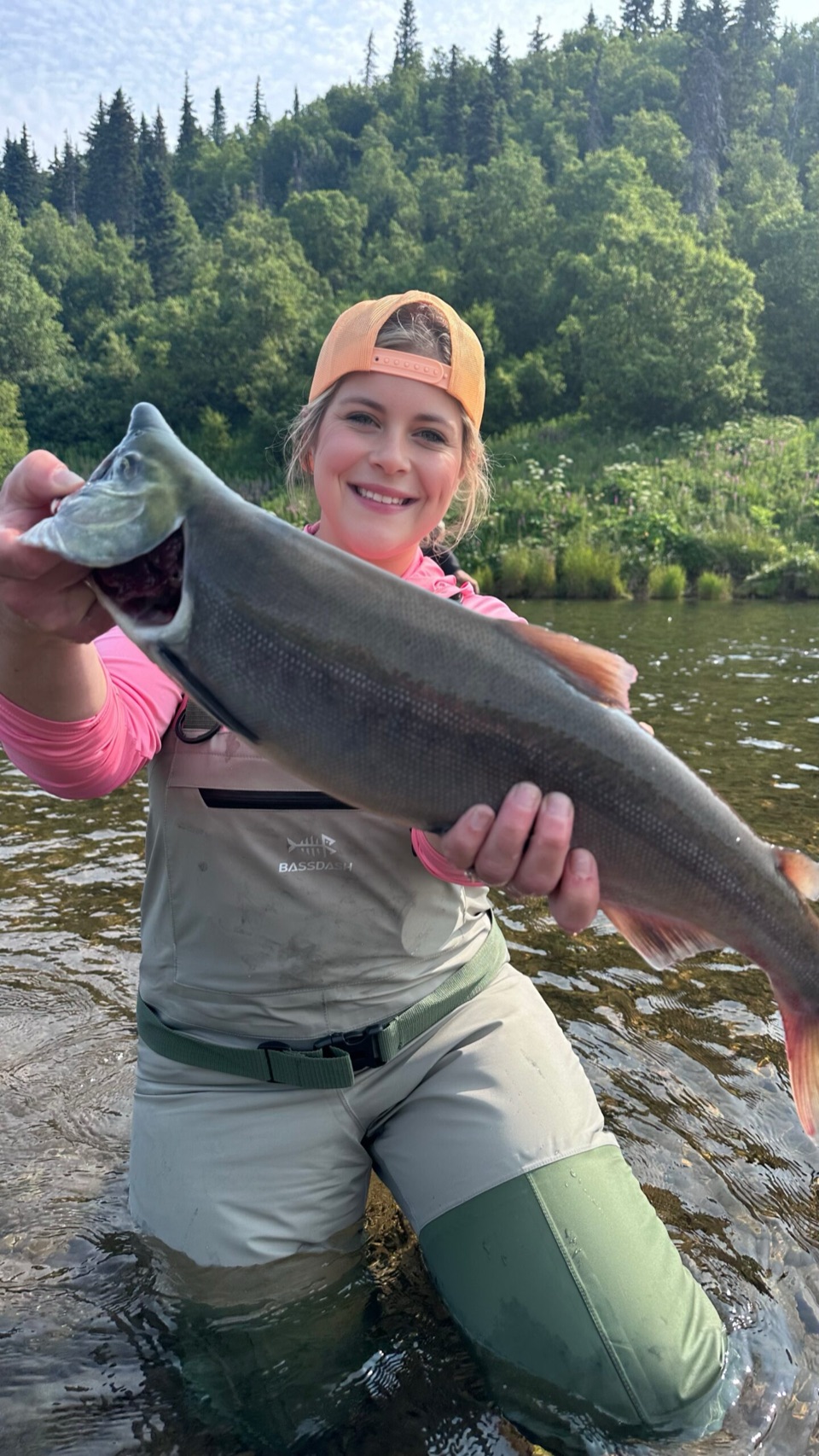 A first salmon on the fly