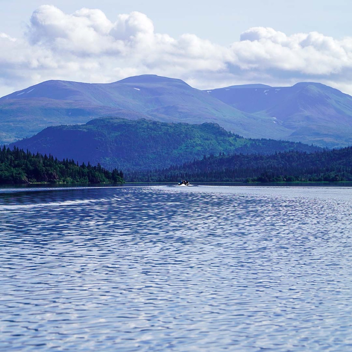 Boat on Lake Iliamna