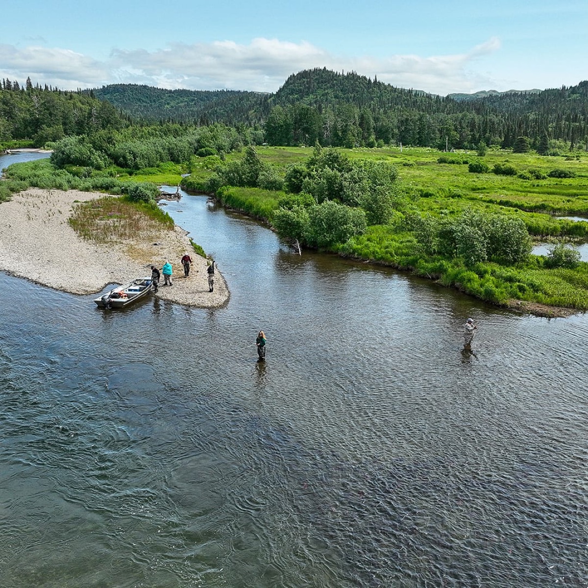 Fly fishing the Copper River