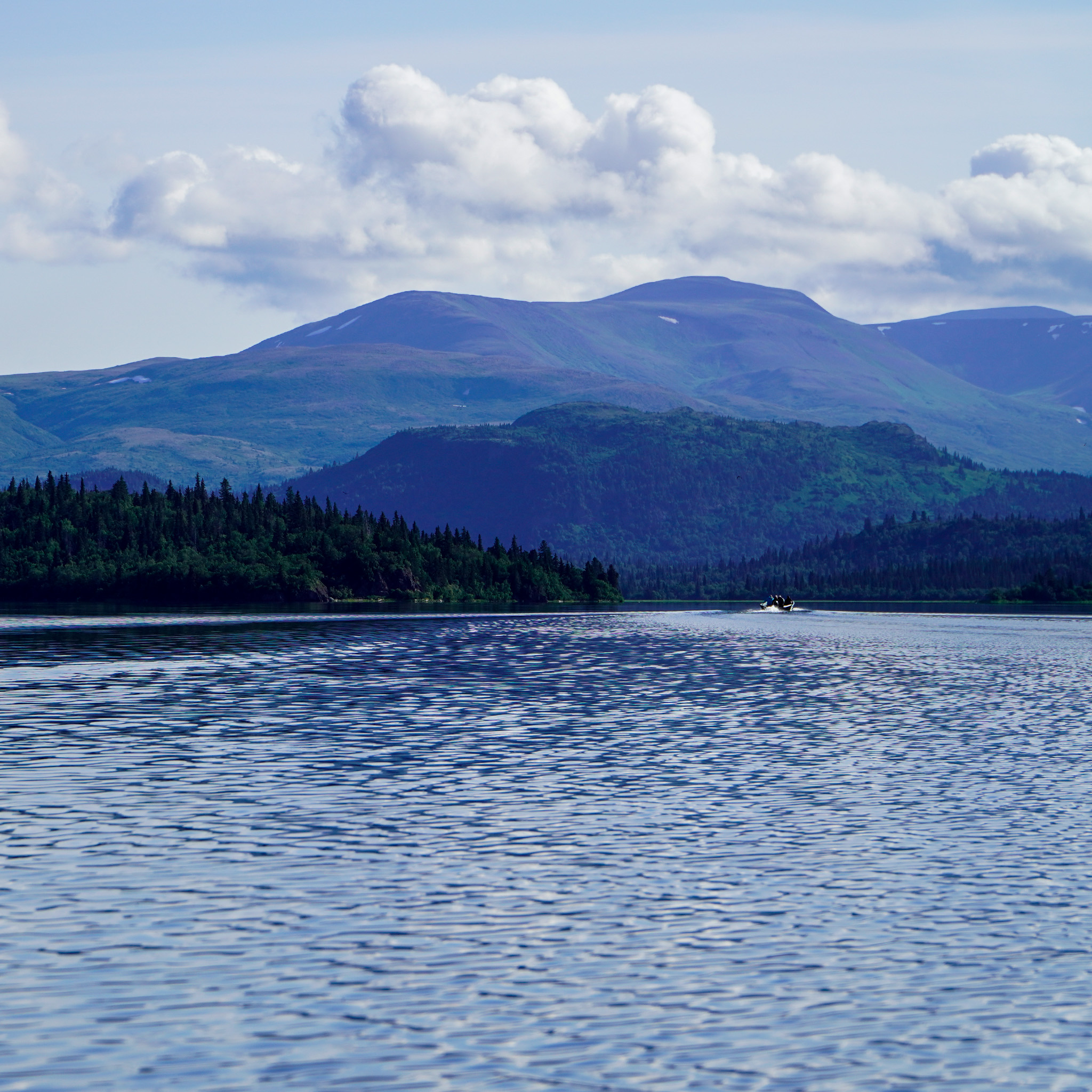 Mountains across Lake Iliamna